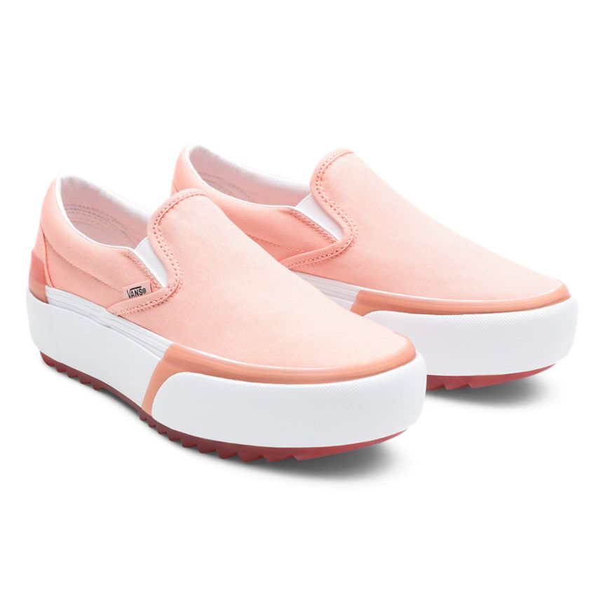 Vans Pastel Classic Slip-On Stacked Sko Ruzove | VN695D4CI22