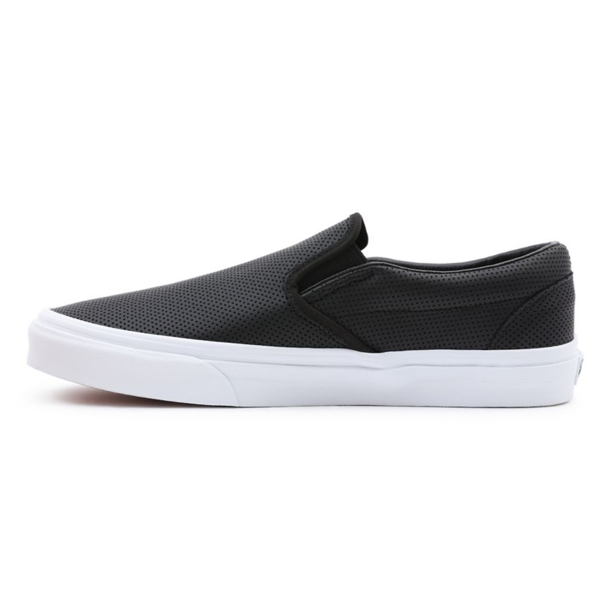 Vans Perf Læder Classic Slip-On Sko Čierne | VN433P4OW60
