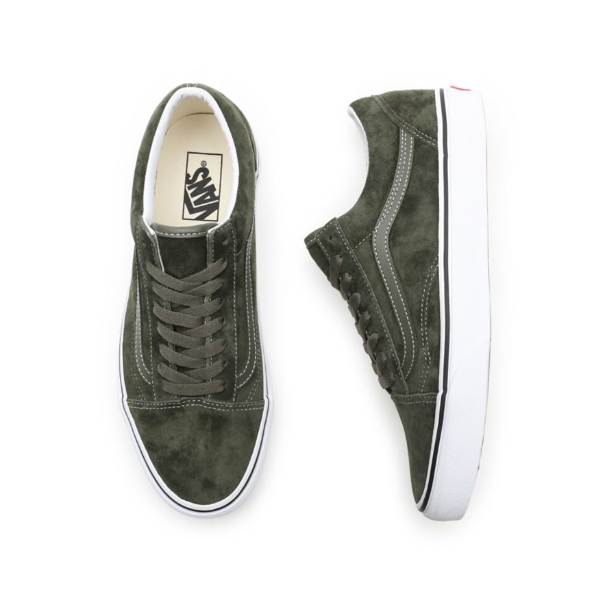 Vans Pig Semsket Skinn Old Skool Sko Olivovo Zelená | VN332B7HJ28