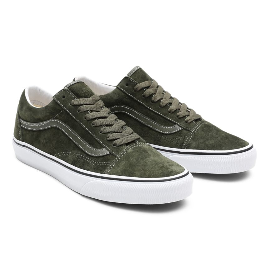 Vans Pig Semsket Skinn Old Skool Sko Olivovo Zelená | VN332B7HJ28