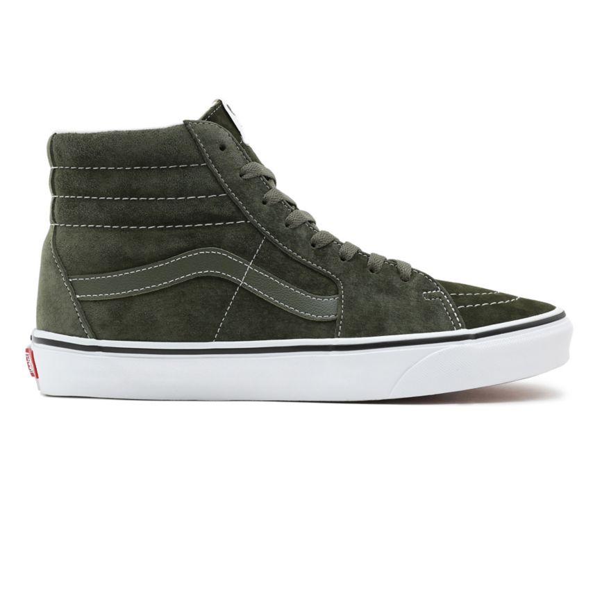 Vans Pig Semsket Skinn SK8-Hi Sko Olivovo Zelená | VN492Y8RG37