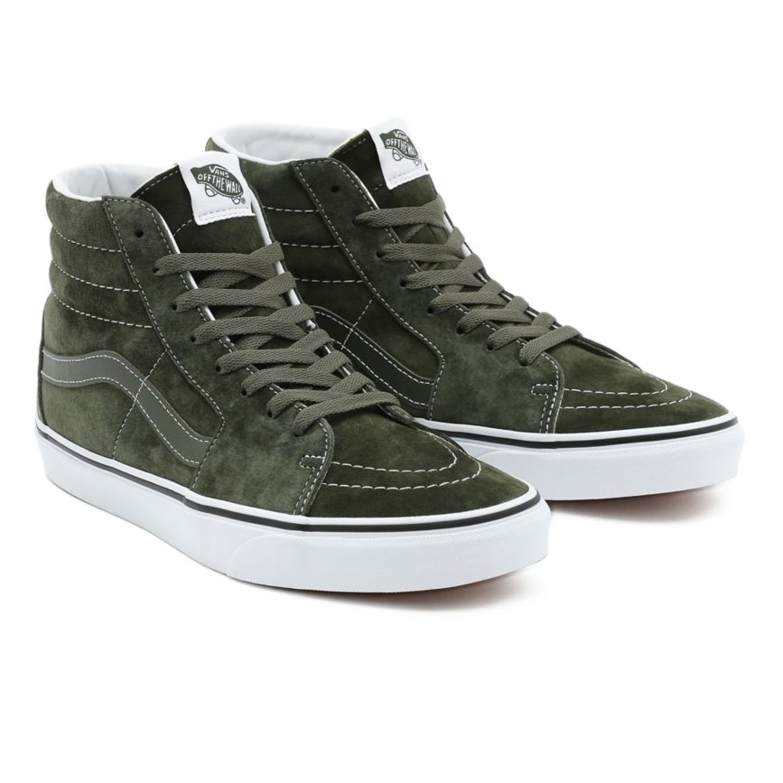 Vans Pig Semsket Skinn SK8-Hi Sko Olivovo Zelená | VN492Y8RG37