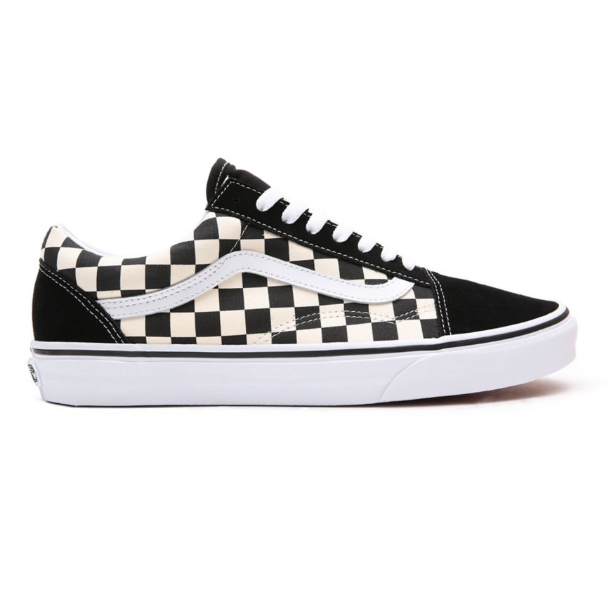 Vans Primary Check Old Skool Sko Čierne | VN146R8FQ22