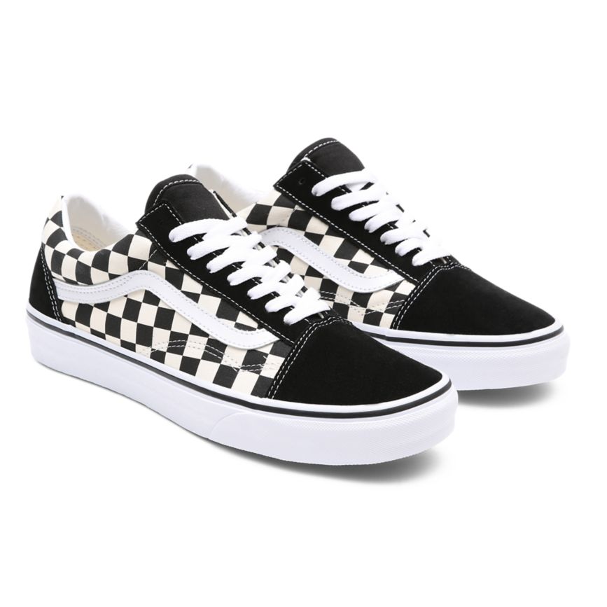Vans Primary Check Old Skool Sko Čierne | VN146R8FQ22