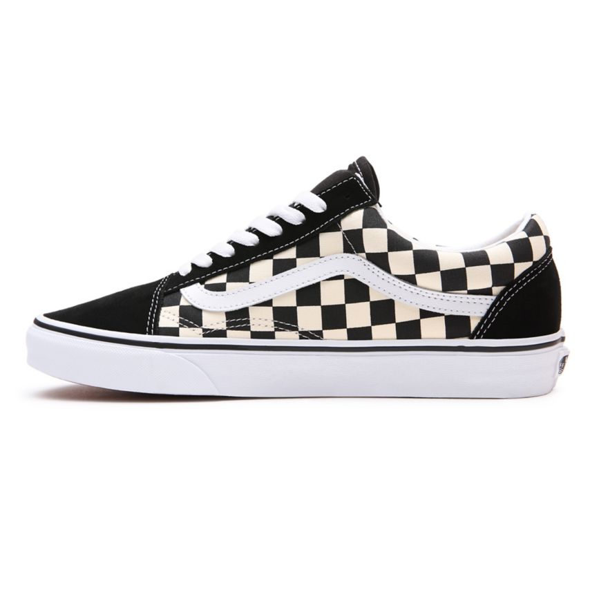 Vans Primary Check Old Skool Sko Čierne | VN401H7CF66