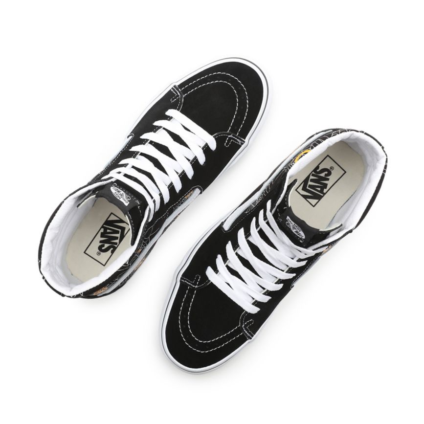 Vans Printed SK8-Hi Sko Čierne | VN524Z1US86