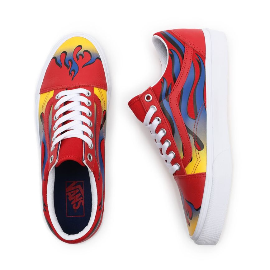 Vans Racer Old Skool Sko Červené | VN587T6YL36