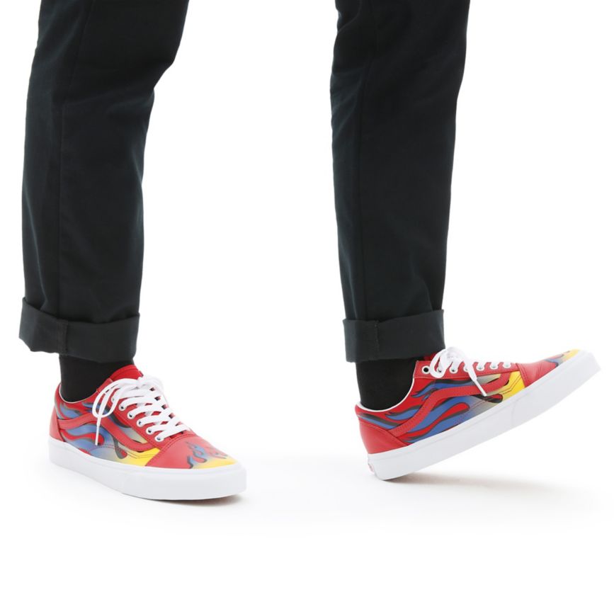 Vans Racer Old Skool Sko Červené | VN587T6YL36