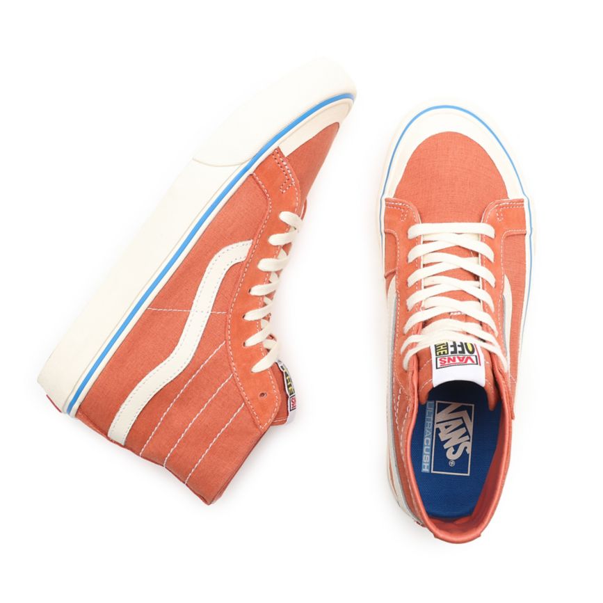Vans Salt Wash SK8-Hi 138 Decon SF Sko Červené | VN037Z2HO93