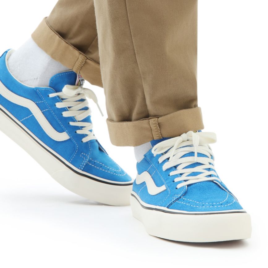 Vans Salt Wash Sk8-Low Reissue SF Sko Modre | VN247Q1LM65