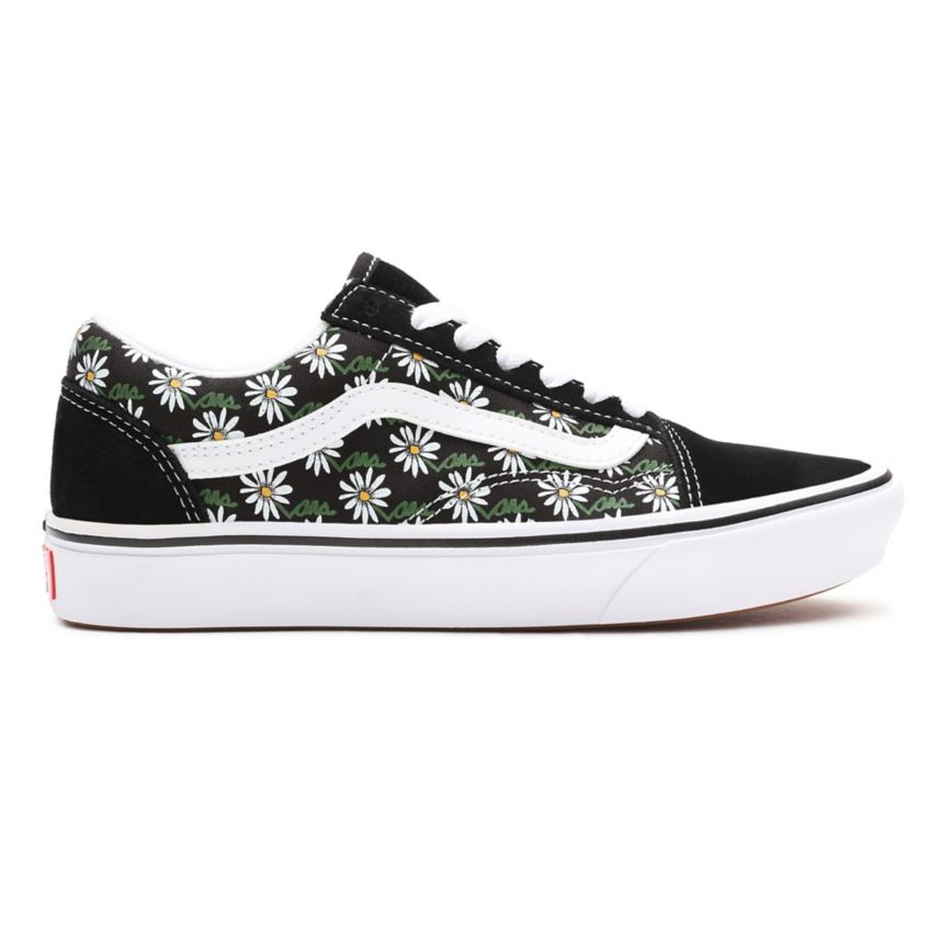 Vans Scribble Flower ComfyCush Old Skool Sko Čierne | VN441O8KZ66