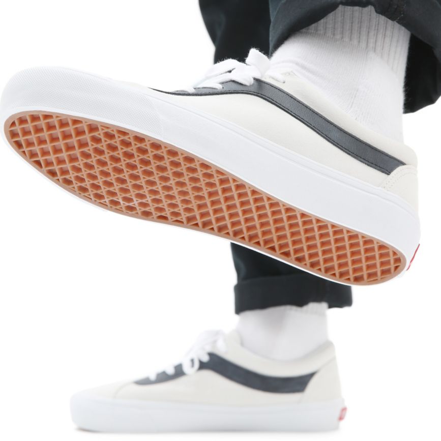 Vans Semsket Skinn Bold Ni Sko Biele | VN640J8UG12