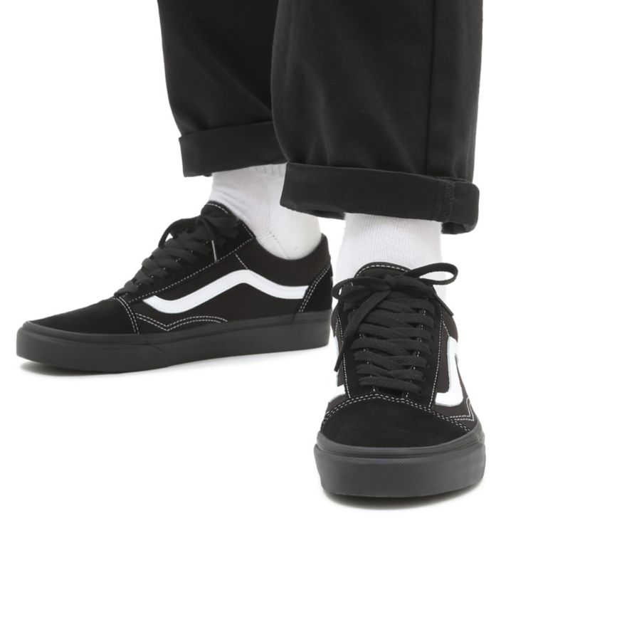 Vans Semsket Skinn Canvas Old Skool Sko Čierne | VN827S4WE27