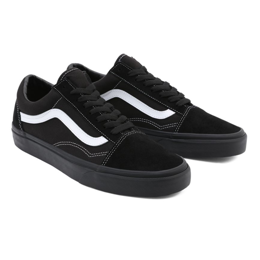 Vans Semsket Skinn Canvas Old Skool Sko Čierne | VN827S4WE27