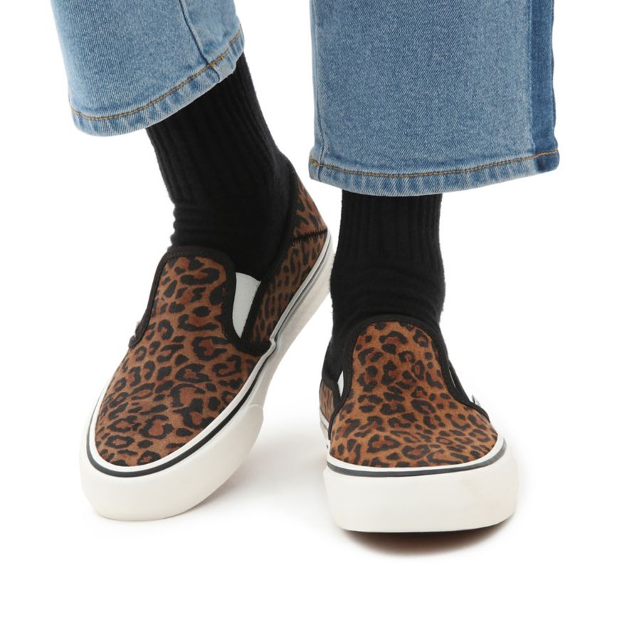 Vans Semsket Skinn Leopard Slip-On SF Sko Leopardie | VN444A2EA62