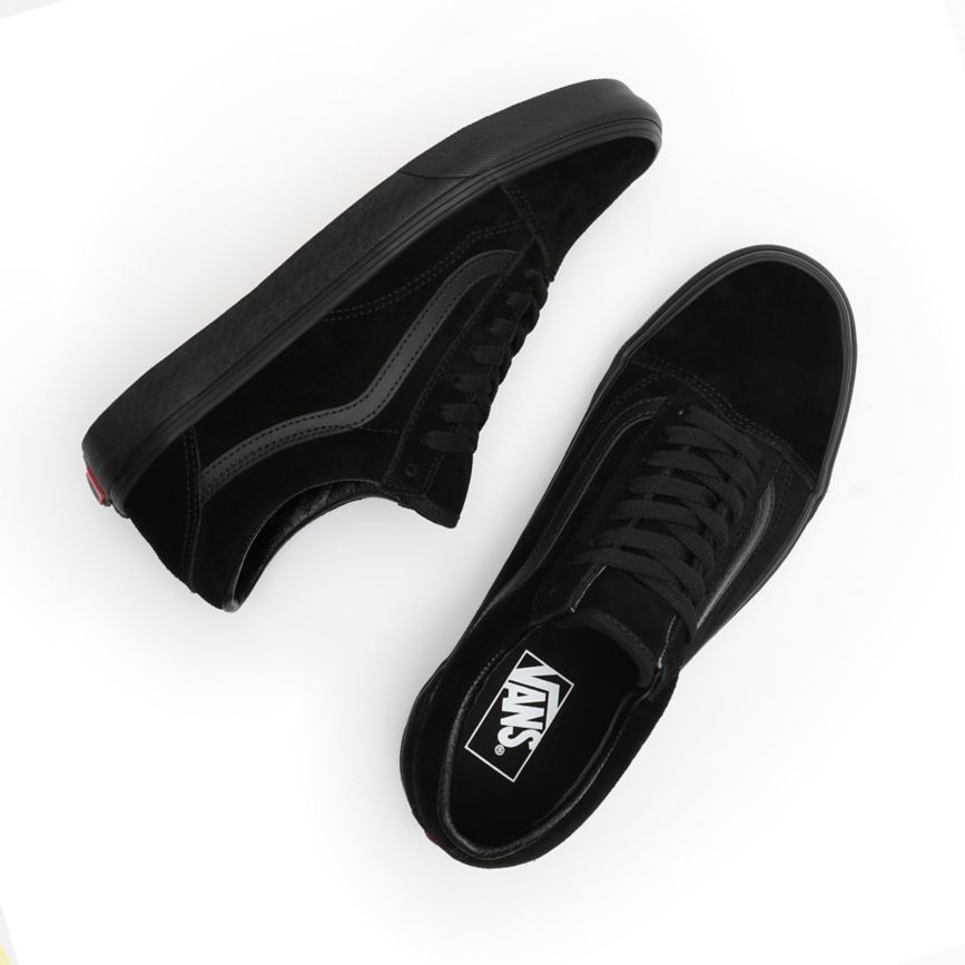 Vans Semsket Skinn Old Skool Sko Čierne | VN495T0KJ43