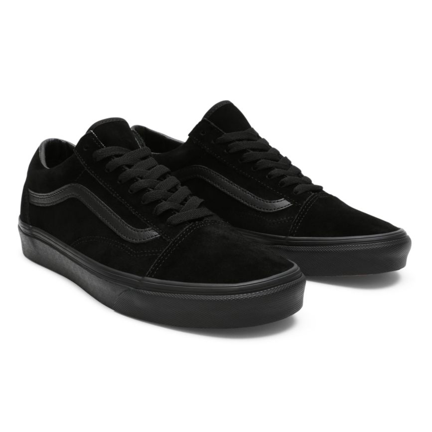 Vans Semsket Skinn Old Skool Sko Čierne | VN495T0KJ43