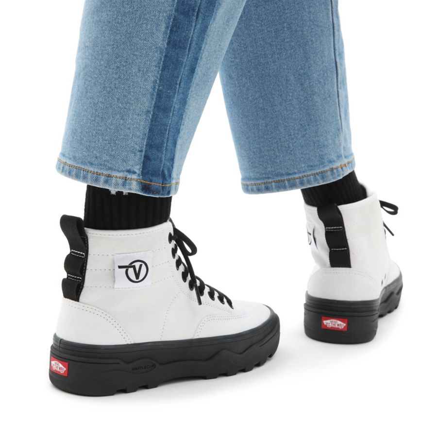 Vans Semsket Skinn Sentry WC Sko Biele | VN192R4GW35