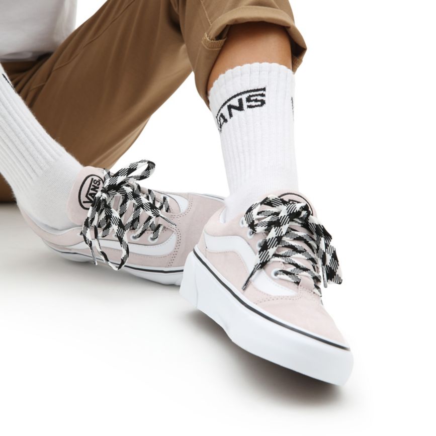 Vans Semsket Skinn Shape NI Sko Ruzove | VN426I4IA41