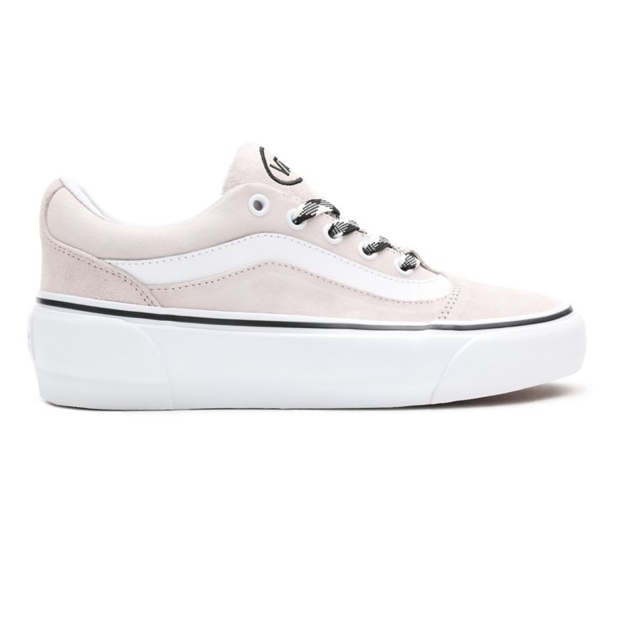 Vans Semsket Skinn Shape NI Sko Ruzove | VN426I4IA41