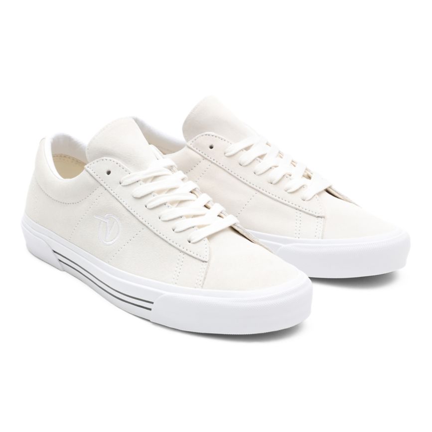 Vans Semsket Skinn Sid Sko Biele | VN002U6SH05