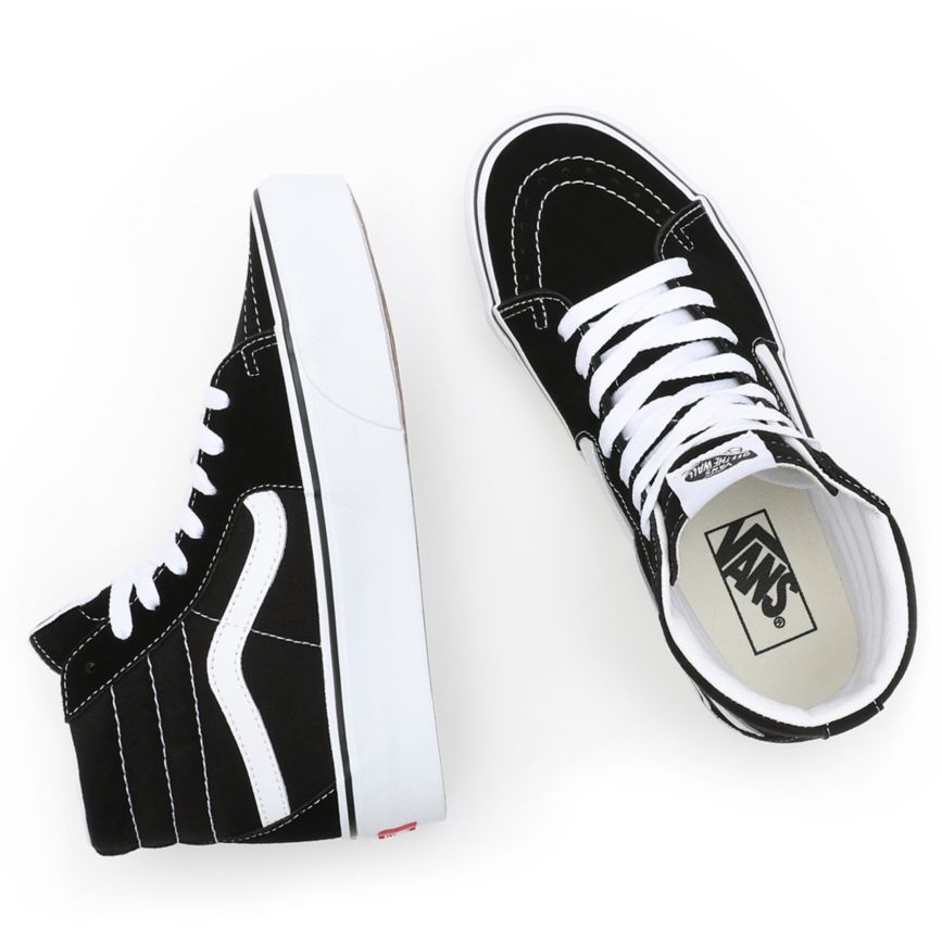 Vans Semsket Skinn Sk8-Hi Platform 2.0 Sko Čierne | VN454D0WW33