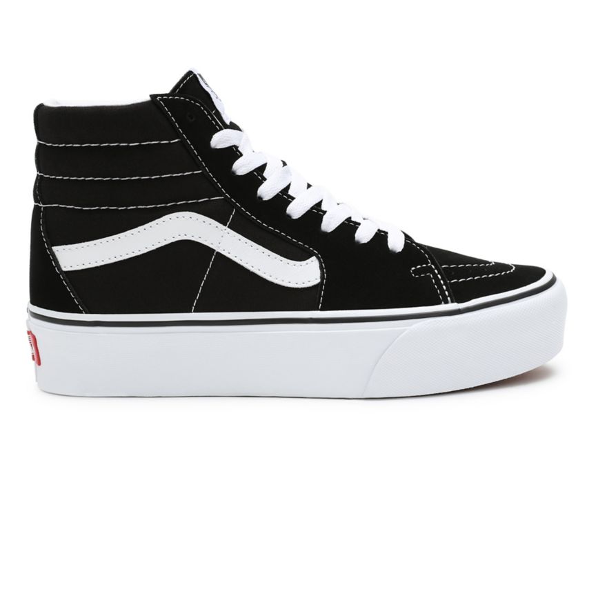 Vans Semsket Skinn Sk8-Hi Platform 2.0 Sko Čierne | VN454D0WW33