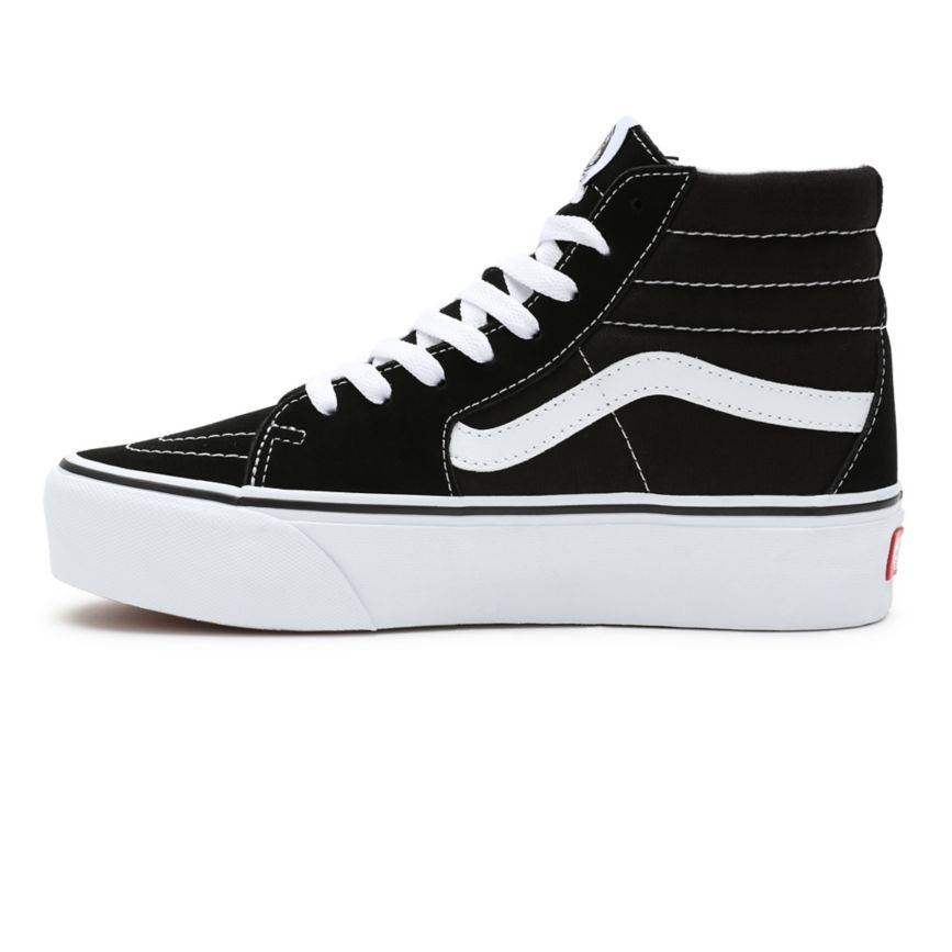 Vans Semsket Skinn Sk8-Hi Platform 2.0 Sko Čierne | VN454D0WW33