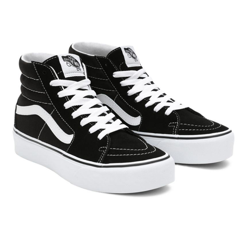 Vans Semsket Skinn Sk8-Hi Platform 2.0 Sko Čierne | VN454D0WW33