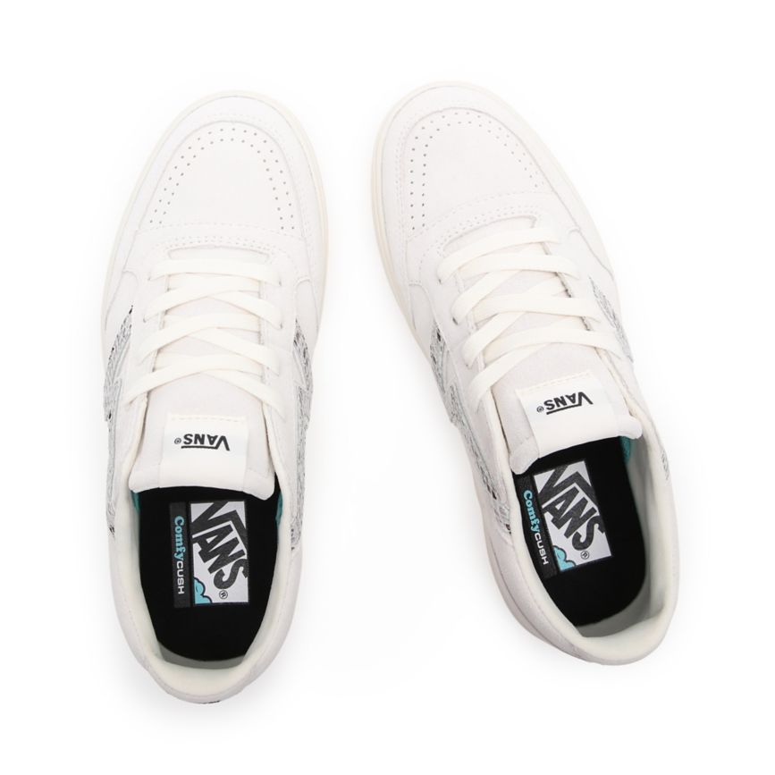 Vans Semsket Skinn Snake Lowland CC Sko Biele | VN326V6NV46