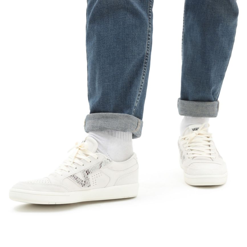 Vans Semsket Skinn Snake Lowland CC Sko Biele | VN571C9JB82