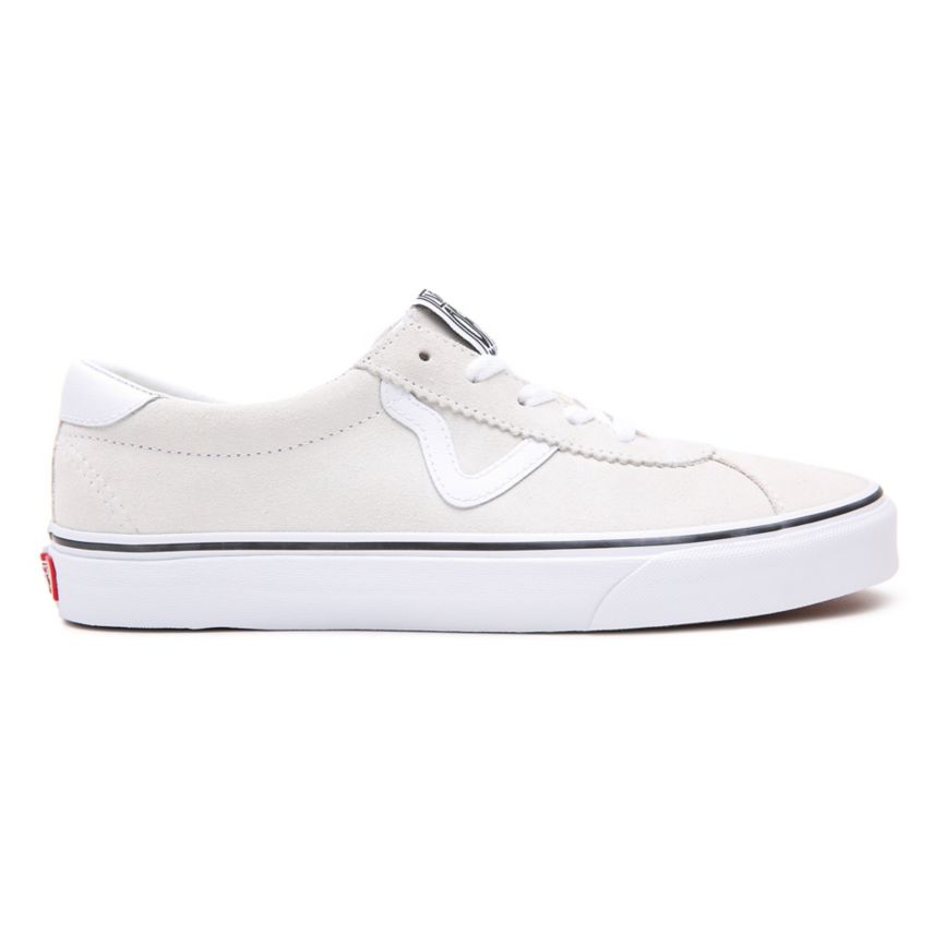 Vans Semsket Skinn Sports Sko Biele | VN035E8AW14