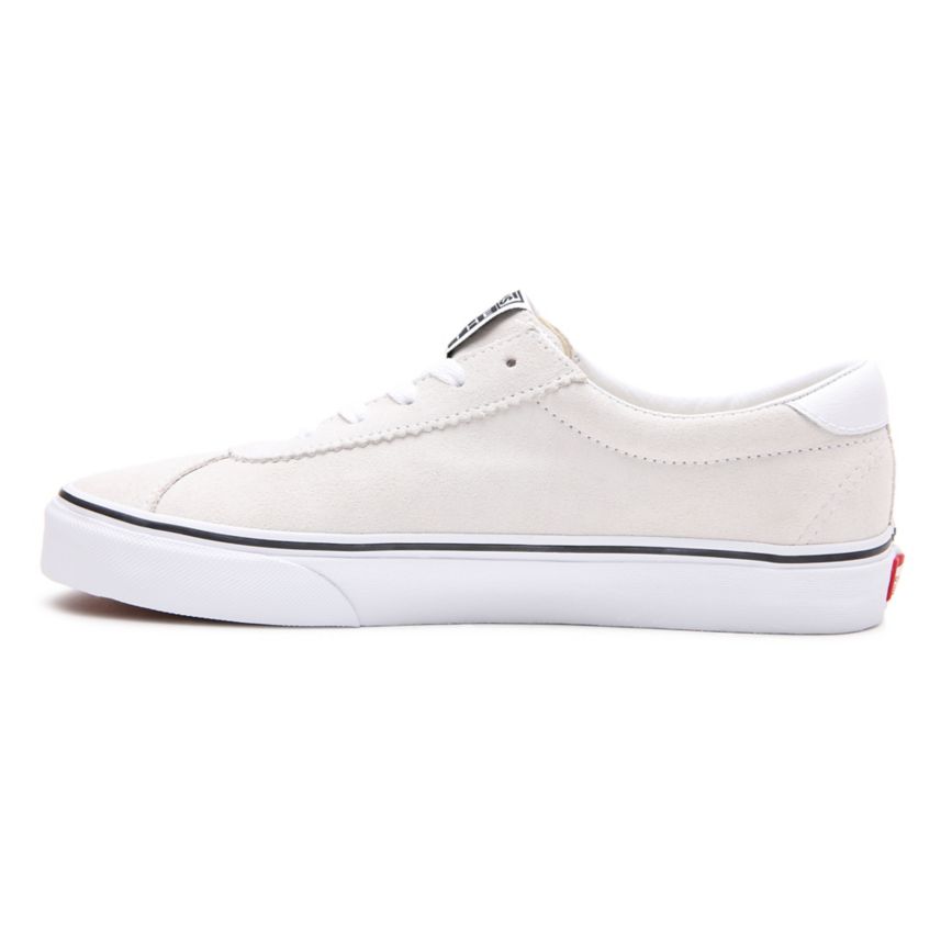 Vans Semsket Skinn Sports Sko Biele | VN035E8AW14