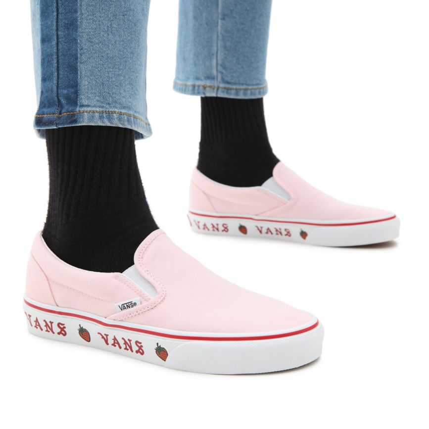 Vans Sidewall Print Classic Slip-On Sko Ruzove | VN951S1SL18