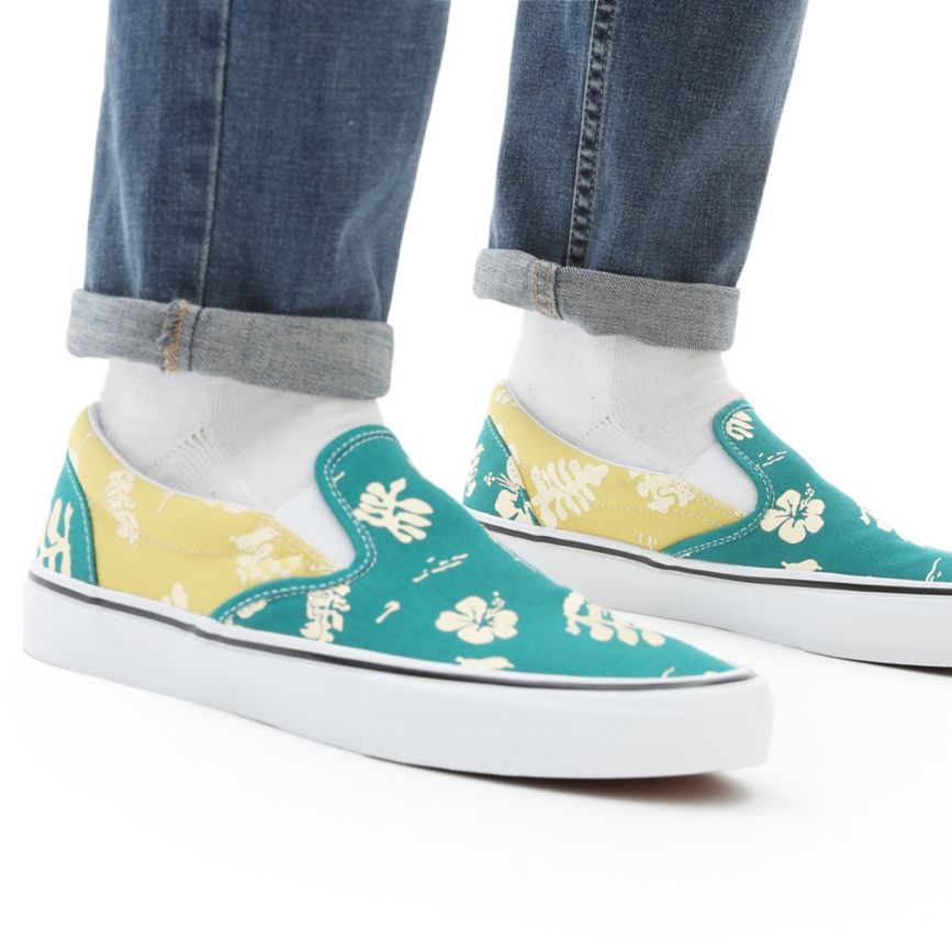 Vans Skate Aloha Slip-On Sko Zlate | VN957R5NZ40