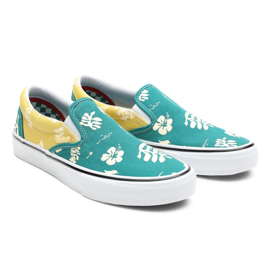 Vans Skate Aloha Slip-On Sko Zlate | VN957R5NZ40
