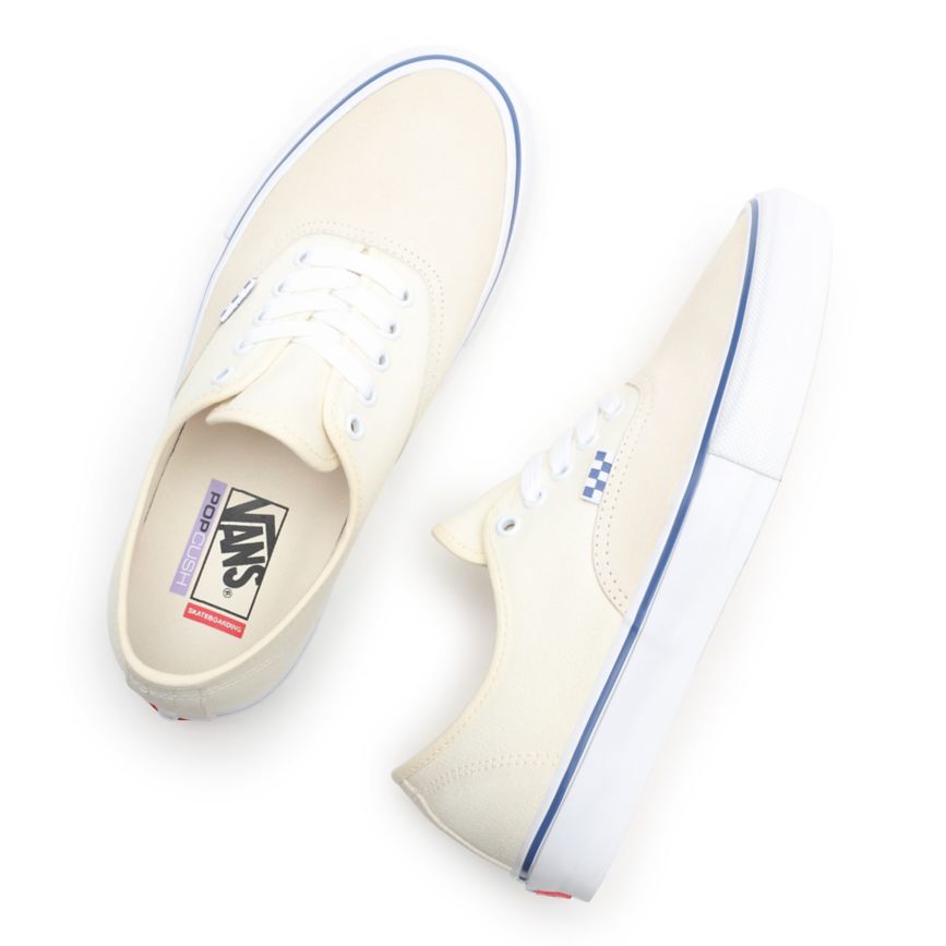 Vans Skate Authentic Sko Biele | VN986F9VT03
