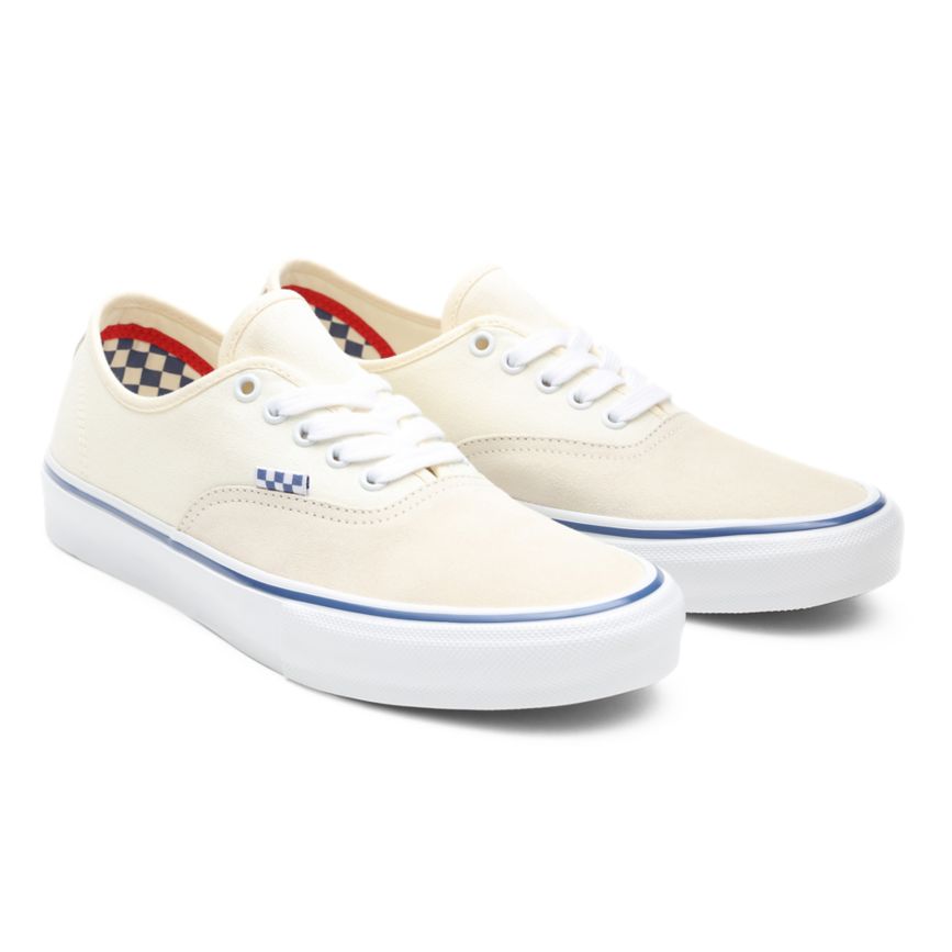 Vans Skate Authentic Sko Biele | VN986F9VT03