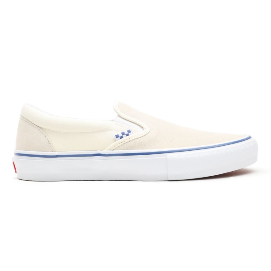 Vans Skate Slip-On Sko Biele | VN767I9GJ35