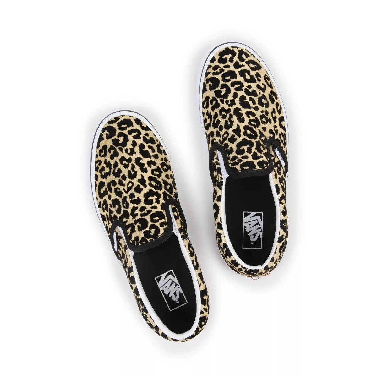 Vans Slip On Flocked Leopard Sko Leopardie | VN930T9BV79