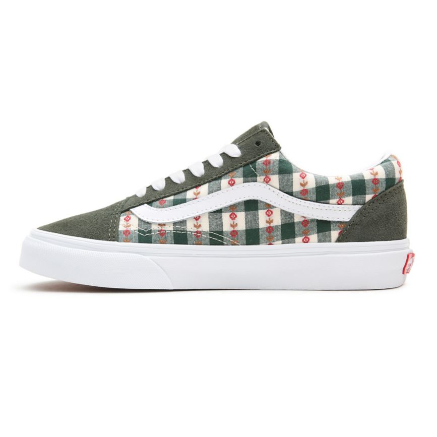Vans Spring Daze Old Skool Sko Tmavo Zelene | VN738Q9FV61