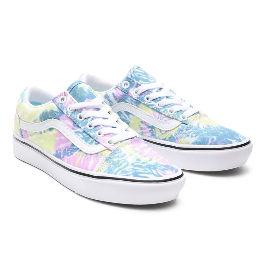 Vans Tie Dye ComfyCush Old Skool Sko Viacfarebný | VN842N7FC91