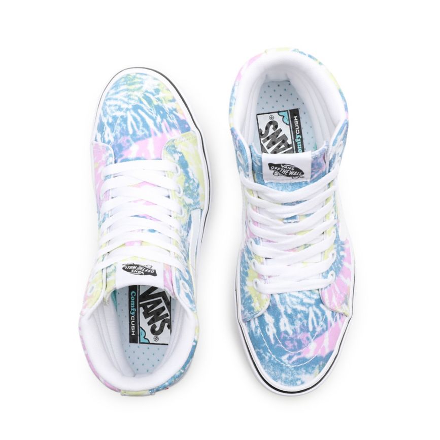 Vans Tie-Dye ComfyCush SK8-Hi Sko Viacfarebný | VN000E9JM82