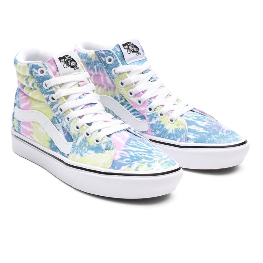 Vans Tie-Dye ComfyCush SK8-Hi Sko Viacfarebný | VN000E9JM82