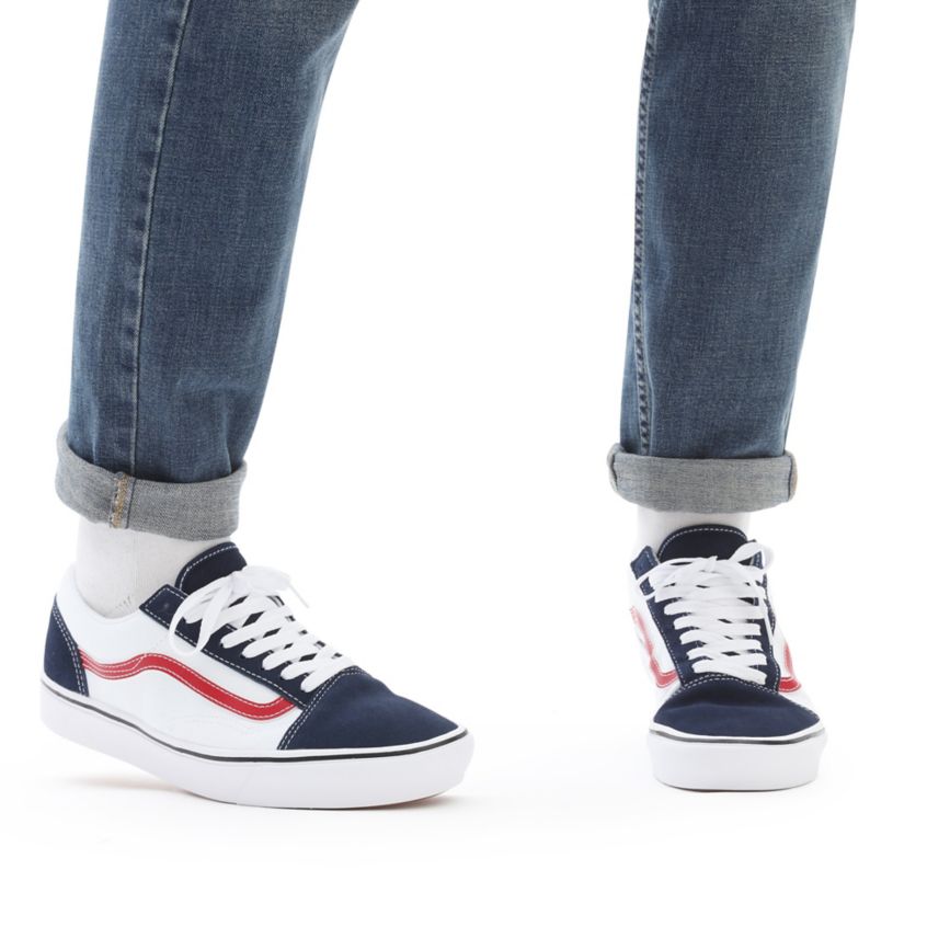 Vans Tri-Tone ComfyCush Old Skool Sko Námornícka Modrá | VN857H4OR05