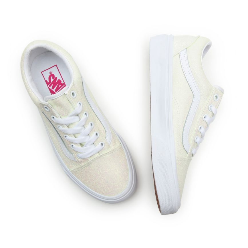 Vans UV Glitter Old Skool Sko Biele | VN232P5WQ97