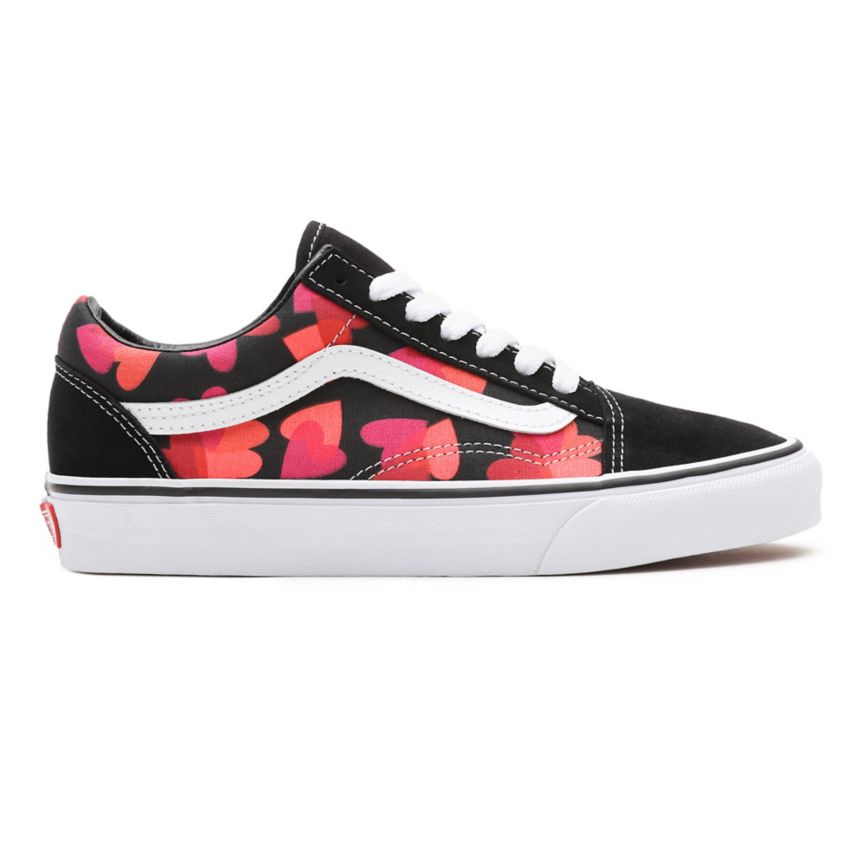 Vans Valentines Hearts Old Skool Sko Čierne | VN076T9QA17