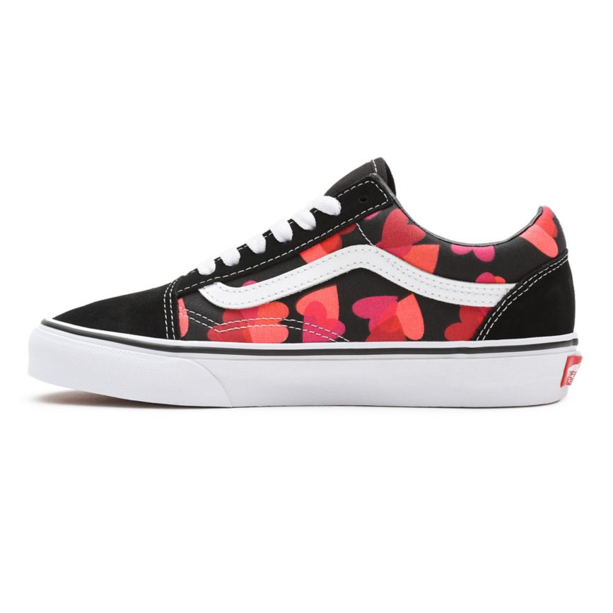 Vans Valentines Hearts Old Skool Sko Čierne | VN076T9QA17