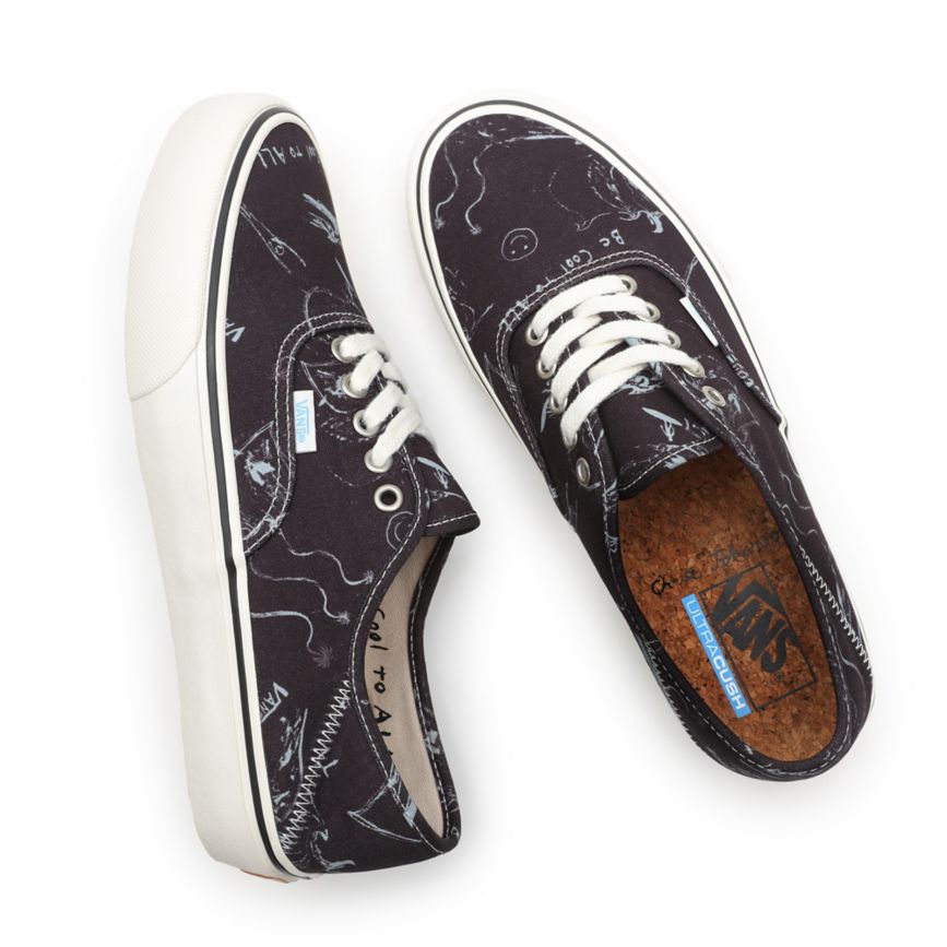 Vans X Chris Johanson Authentic SF Sko Čierne | VN595G7PT63