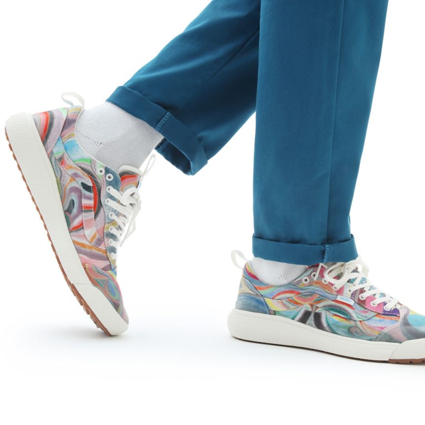 Vans X Chris Johanson UltraRange EXO SE Sko Biele | VN176N9ZI17